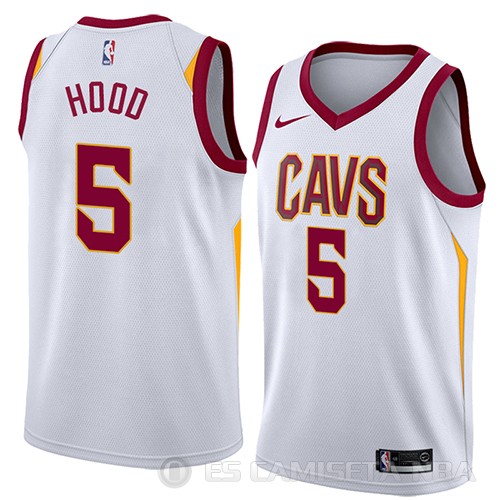 Camiseta Rodney Hood #5 Cleveland Cavaliers Association 2018 Blanco - Haga un click en la imagen para cerrar